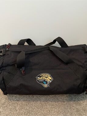 Leeds Jacksonville Jaguars Duffle Gym Carry Bag Black NO Shoulder Strap